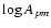 $\log{A_{pm}}$