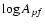 $\log{A_{pf}}$