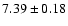 $7.39\pm0.18$