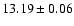 $13.19\pm0.06$