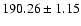 $190.26\pm1.15$