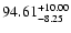 $\rm 94.61^{+10.00}_{-8.25}$