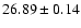 $26.89\pm0.14$