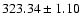 $323.34\pm1.10$