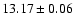 $13.17\pm0.06$