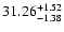 $\rm 31.26^{+1.52}_{-1.38}$