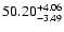 $\rm 50.20^{+4.06}_{-3.49}$