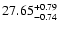 $\rm 27.65^{+0.79}_{-0.74}$