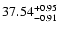 $\rm 37.54^{+0.95}_{-0.91}$