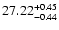 $\rm 27.22^{+0.45}_{-0.44}$
