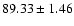 $89.33\pm1.46$