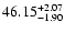$\rm 46.15^{+2.07}_{-1.90}$