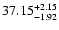$\rm 37.15^{+2.15}_{-1.92}$