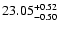 $\rm 23.05^{+0.52}_{-0.50}$