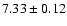 $7.33\pm0.12$