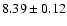 $8.39\pm0.12$