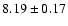 $8.19\pm0.17$