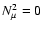 $N_\mu^2=0$