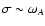 $\sigma \sim \omega_A$