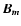 $\vec{B_m}$