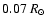 $ 0.07~ R_\odot$