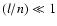 $(l/n) \ll 1$