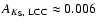 $A_{K_{\rm S},~{\rm LCC}} \approx0.006$