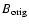 $B_{\rm orig}$