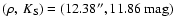 $(\rho,~K_{\rm S}) = (12.38'',11.86~\mbox{mag})$