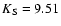 $K_{\rm S}=9.51$