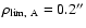 $\rho_{\rm lim,~A} = 0.2''$