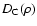 $D_{\rm C}(\rho)$