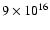 $9\times10^{16}$