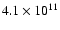 $4.1\times10^{11}$