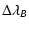 $\displaystyle \Delta\lambda_B$