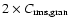 $2\times C_{\rm rms,gran}$