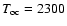 $T_{\rm oc}= 2300$