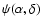 $\psi(\alpha,\delta)$