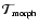 ${\mathcal T}_{\tiny {\textrm{morph}}}$