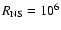 $R_{\rm NS} = 10^6$