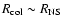 $R_{\rm col}\sim R_{\rm NS}$