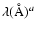 $\lambda (\AA)^a$