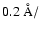 $0.2~\AA/$