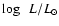 $\log~~L/L_{\odot}$