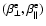 $(\beta_{\perp}^{\rm e},\beta_{\parallel}^{\rm e})$
