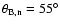 $\theta_{\rm B,n}=55^{\circ}$