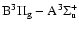 ${\rm B^{3}\Pi _g - A^{3}\Sigma ^{+}_{u}}$