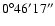 $0^{\circ}46'17''$
