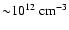 ${\sim} 10^{12}~{\rm cm^{-3}}$