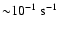 ${\sim}10^{-1}~{\rm s^{-1}}$